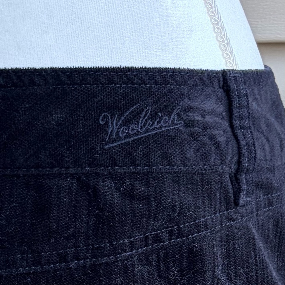 •Woolrich• Black Corduroy A-Line Mini Skirt - Size 8 - Picture 7 of 8